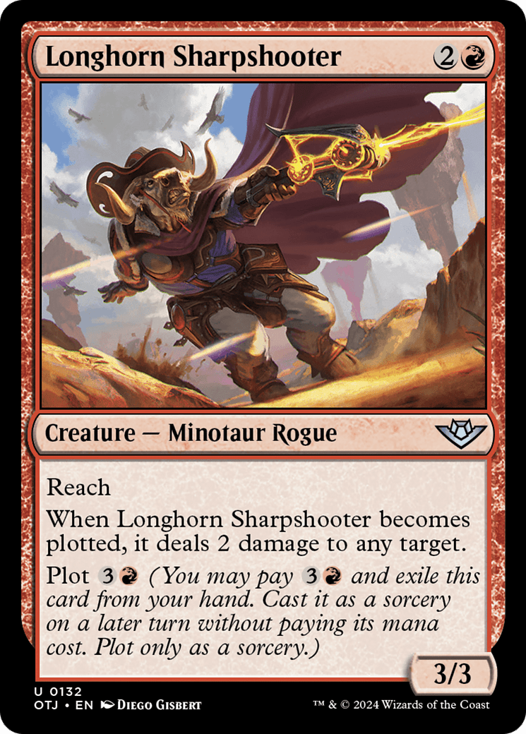 Longhorn Sharpshooter [Outlaws of Thunder Junction] MTG Single Magic: The Gathering  | Multizone: Comics And Games