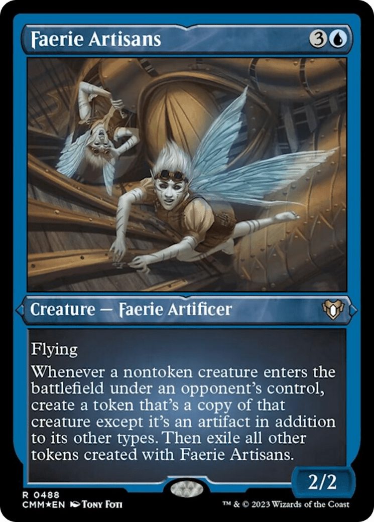 Faerie Artisans (Foil Etched) [Commander Masters] MTG Single Magic: The Gathering  | Multizone: Comics And Games