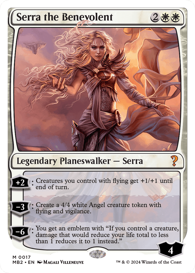 Serra the Benevolent (White Border) [Mystery Booster 2] MTG Single Magic: The Gathering  | Multizone: Comics And Games