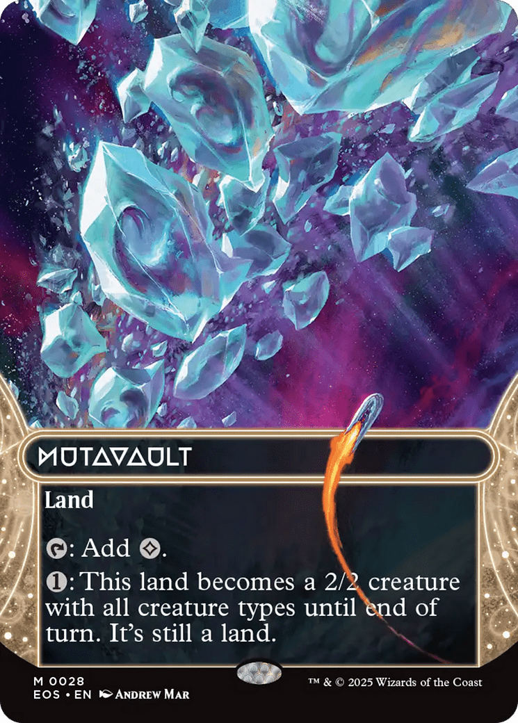 Mutavault (0028) (Borderless) [Edge of Eternities: Stellar Sights] MTG Single Magic: The Gathering  | Multizone: Comics And Games