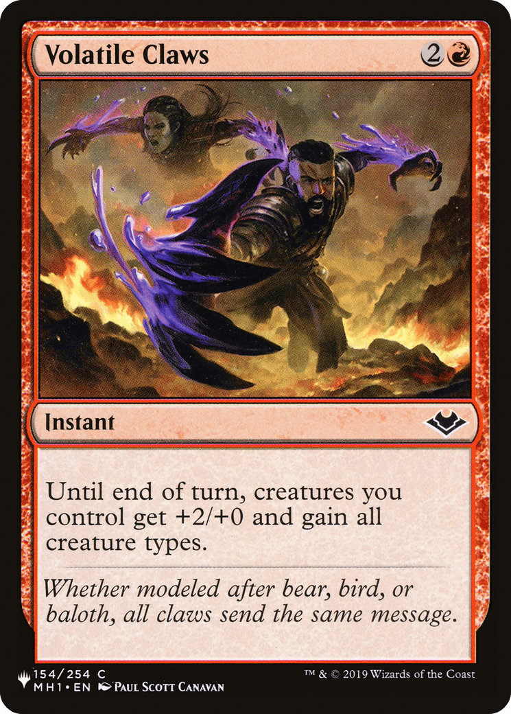 Volatile Claws [The List] MTG Single Magic: The Gathering  | Multizone: Comics And Games