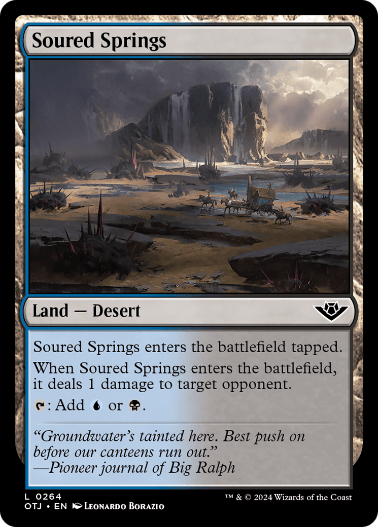 Soured Springs [Outlaws of Thunder Junction] MTG Single Magic: The Gathering  | Multizone: Comics And Games