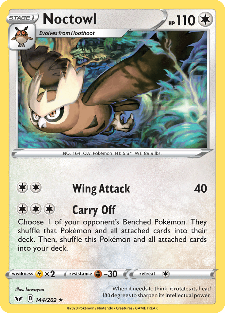 Noctowl (144/202) [Sword & Shield: Base Set] Pokemon Single Pokémon  | Multizone: Comics And Games