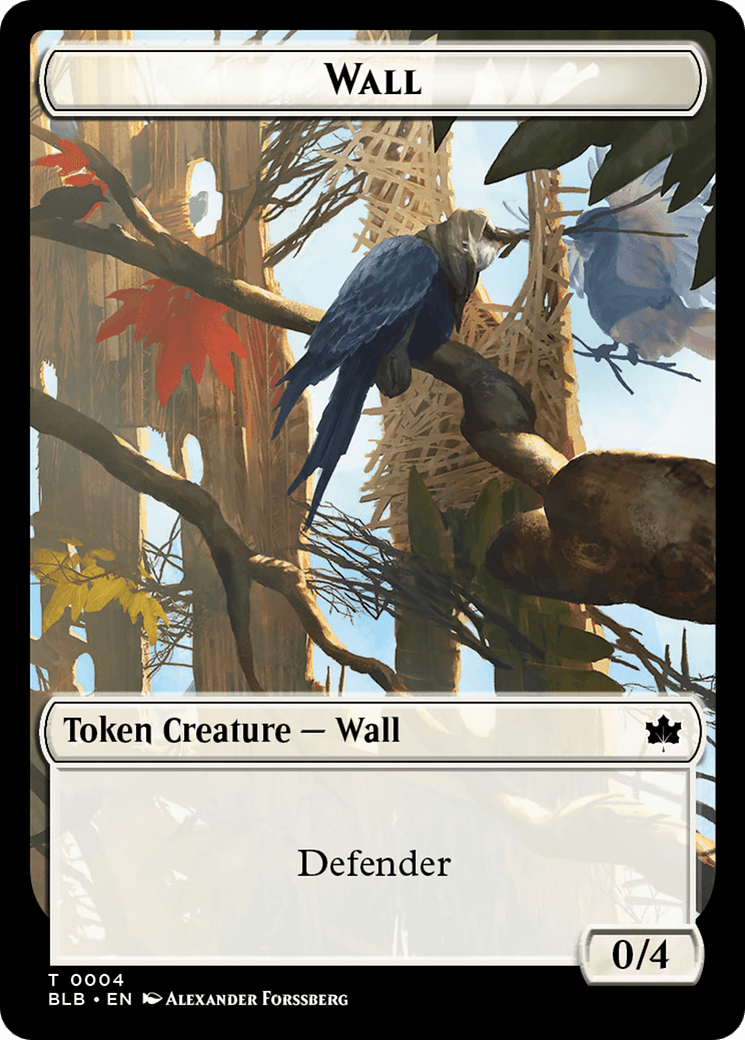 Wall // Intrepid Rabbit Double-Sided Token [Bloomburrow Tokens] MTG Single Magic: The Gathering  | Multizone: Comics And Games