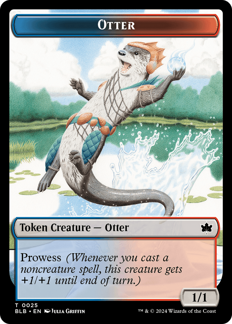 Otter // Thornplate Intimidator Double-Sided Token [Bloomburrow Tokens] MTG Single Magic: The Gathering  | Multizone: Comics And Games