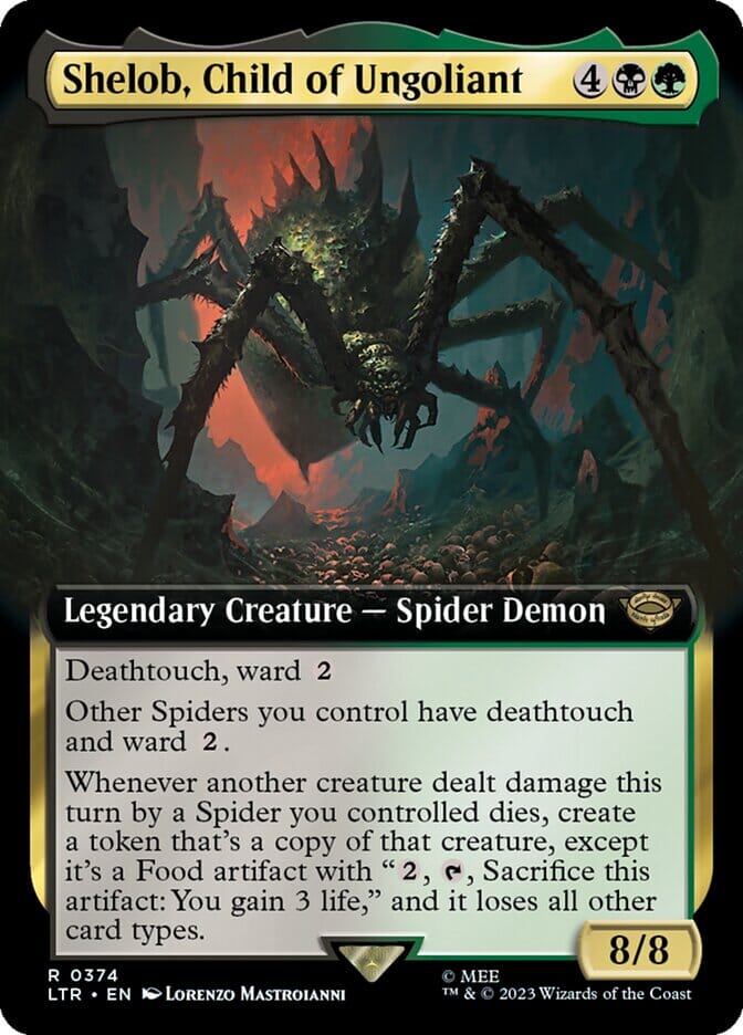 Shelob, Child of Ungoliant (Extended Art) [The Lord of the Rings: Tales of Middle-Earth] MTG Single Magic: The Gathering  | Multizone: Comics And Games