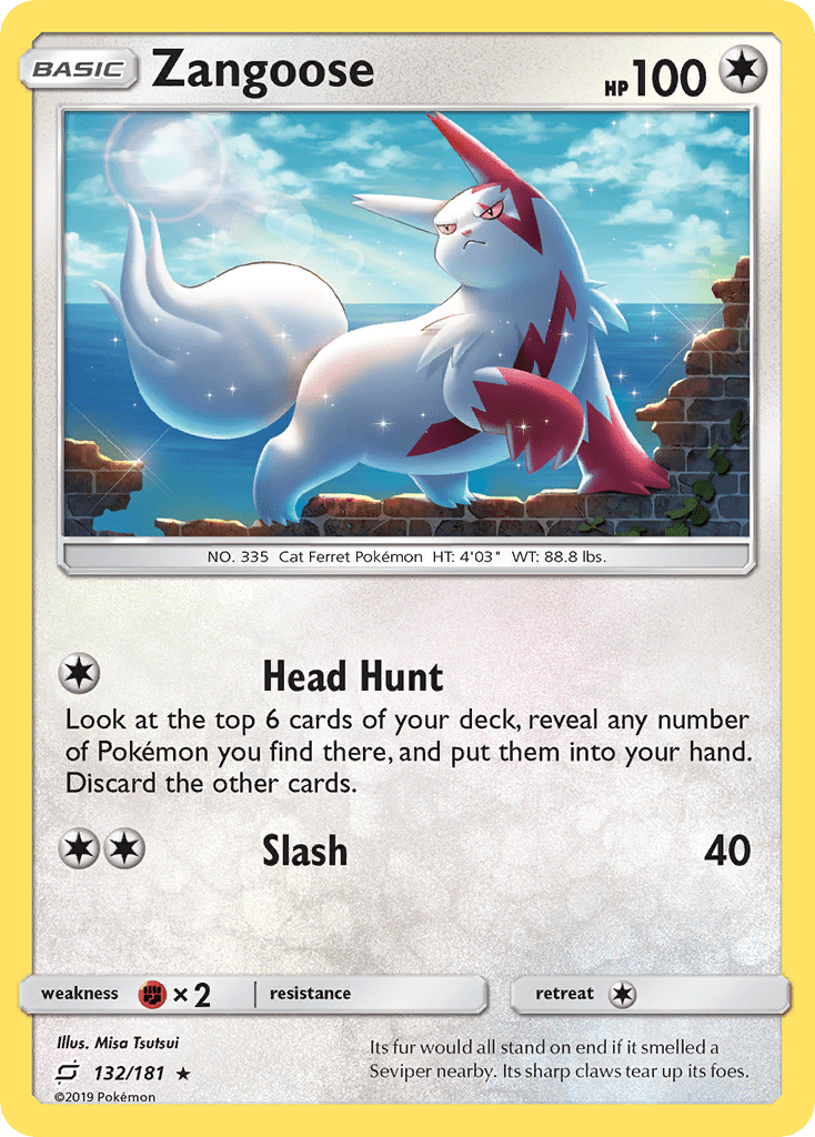 Zangoose (132/181) [Sun & Moon: Team Up] Pokemon Single Pokémon  | Multizone: Comics And Games