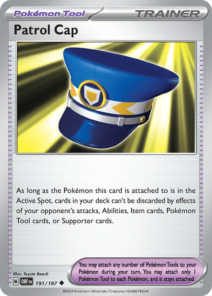 Patrol Cap (191/197) [Scarlet & Violet: Obsidian Flames] Pokemon Single Pokémon  | Multizone: Comics And Games