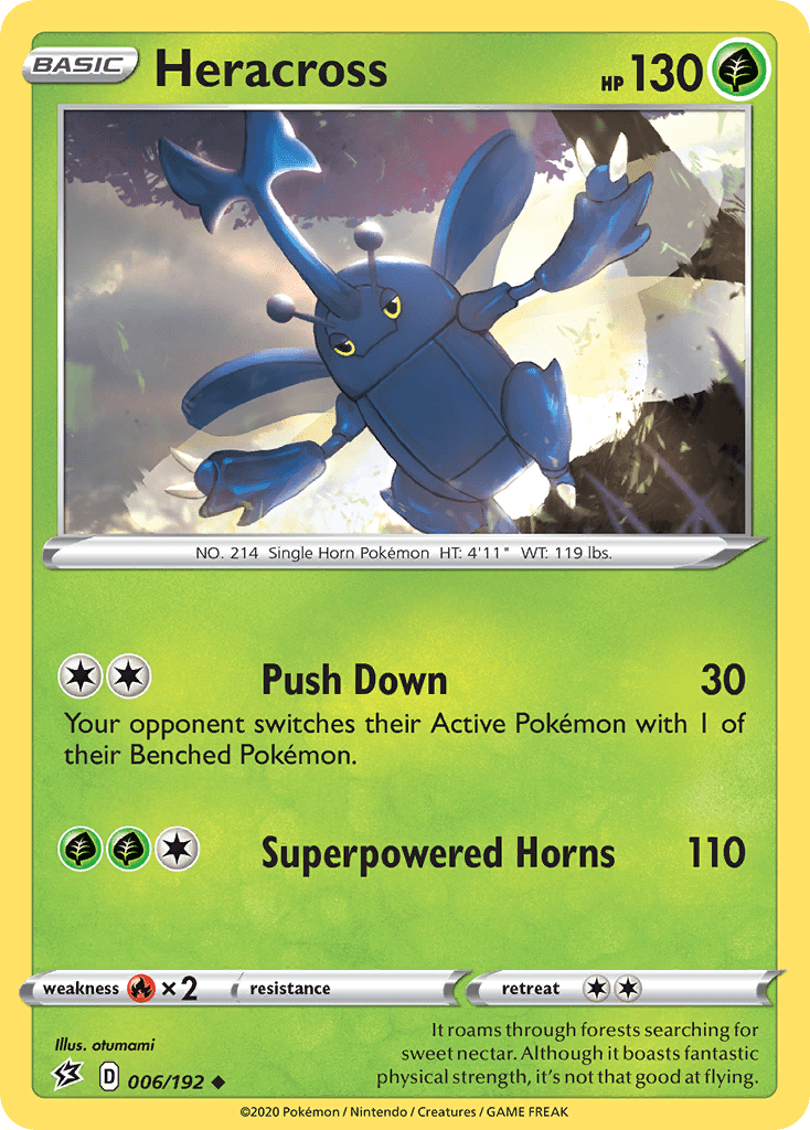 Heracross (006/192) [Sword & Shield: Rebel Clash] Pokemon Single Pokémon  | Multizone: Comics And Games