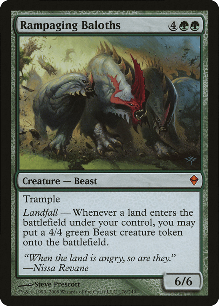 Rampaging Baloths (Zendikar) (Oversized) [Oversize Cards] MTG Single Magic: The Gathering  | Multizone: Comics And Games