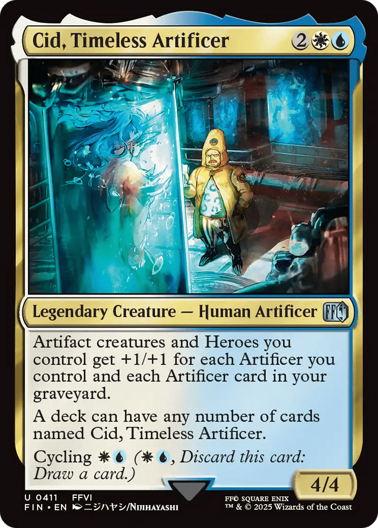 Cid, Timeless Artificer (0411) [FINAL FANTASY] MTG Single Magic: The Gathering  | Multizone: Comics And Games