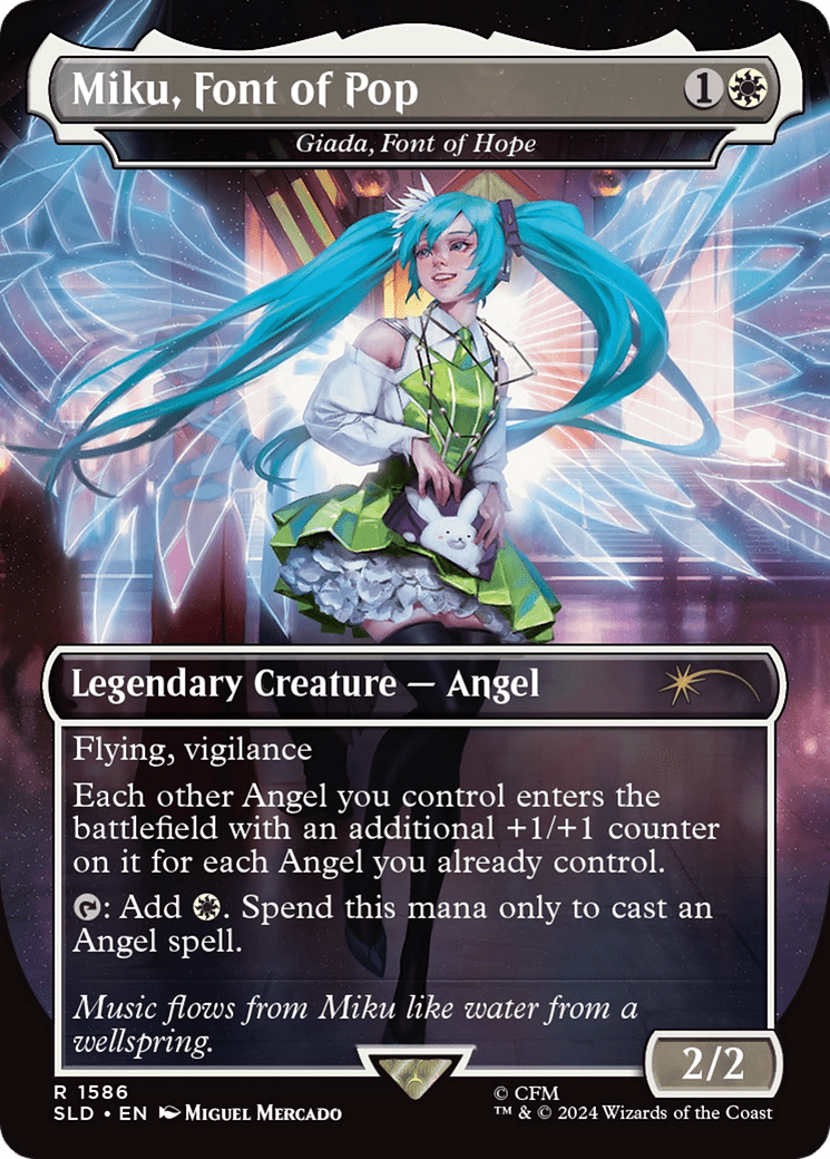 Miku, Font of Pop - Giada, Font of Hope [Secret Lair Drop Series] MTG Single Magic: The Gathering  | Multizone: Comics And Games