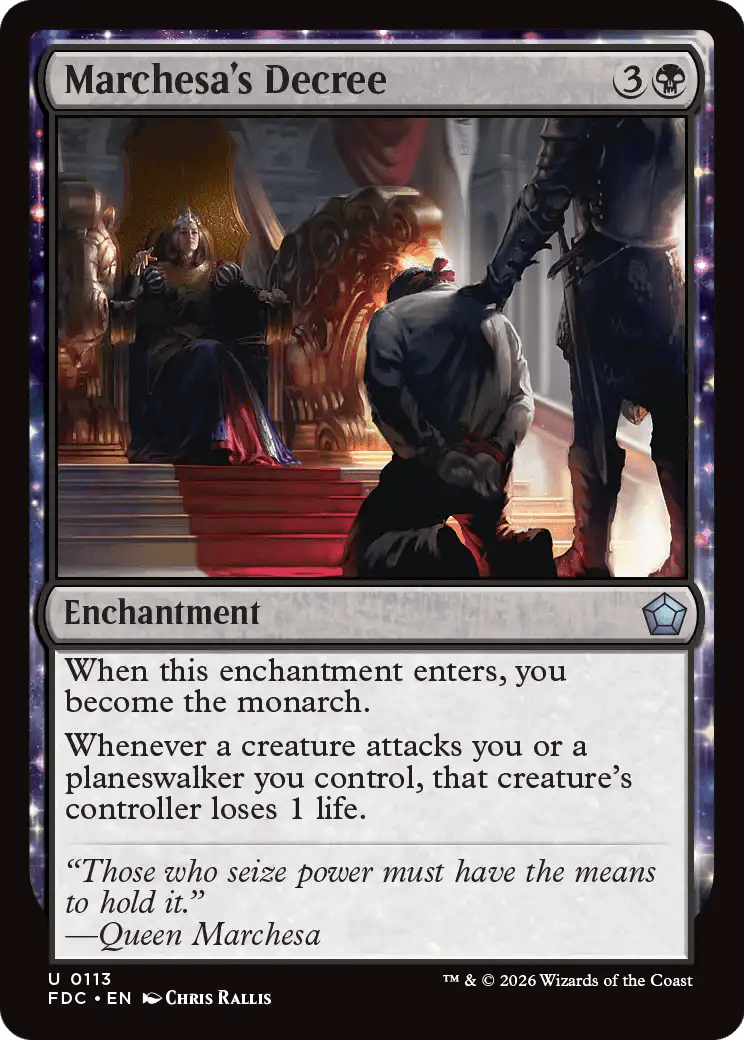 Marchesa's Decree [Foundations Commander] MTG Single Magic: The Gathering  | Multizone: Comics And Games
