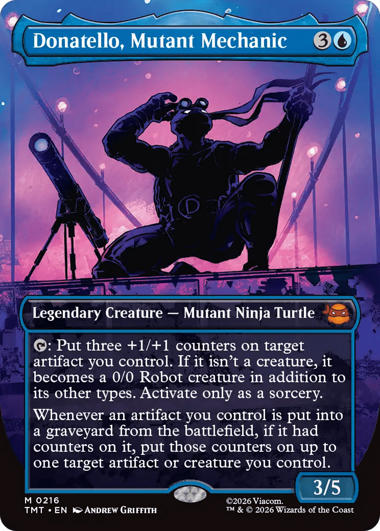 Donatello, Mutant Mechanic (Borderless) [Teenage Mutant Ninja Turtles] MTG Single Magic: The Gathering  | Multizone: Comics And Games