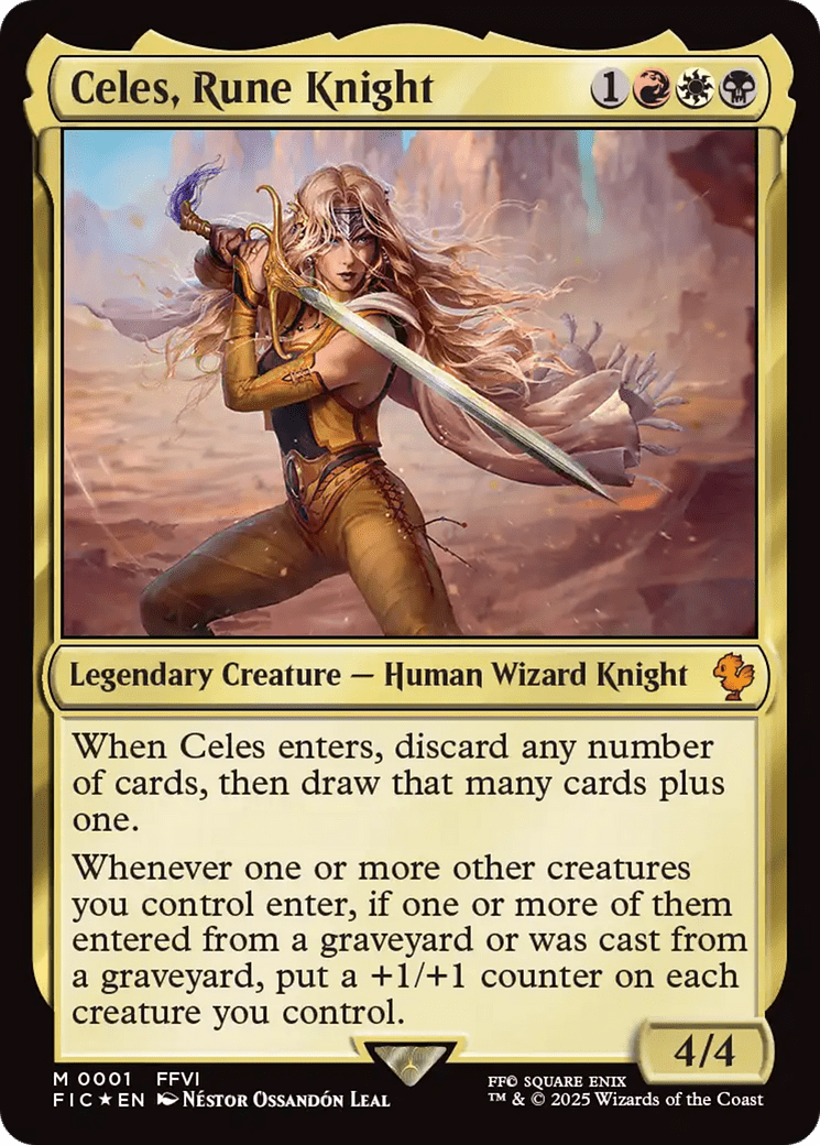 Celes, Rune Knight (0001) [FINAL FANTASY Commander] MTG Single Magic: The Gathering  | Multizone: Comics And Games