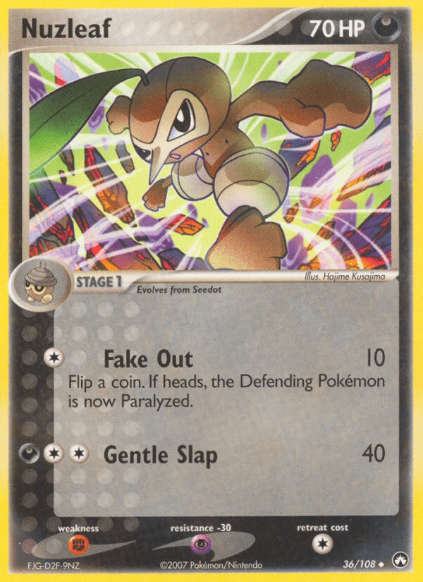 Nuzleaf (36/108) [EX: Power Keepers] Pokemon Single Pokémon  | Multizone: Comics And Games