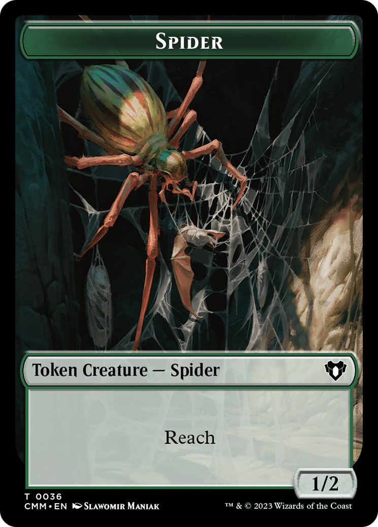 Spider Token [Commander Masters Tokens] MTG Single Magic: The Gathering  | Multizone: Comics And Games