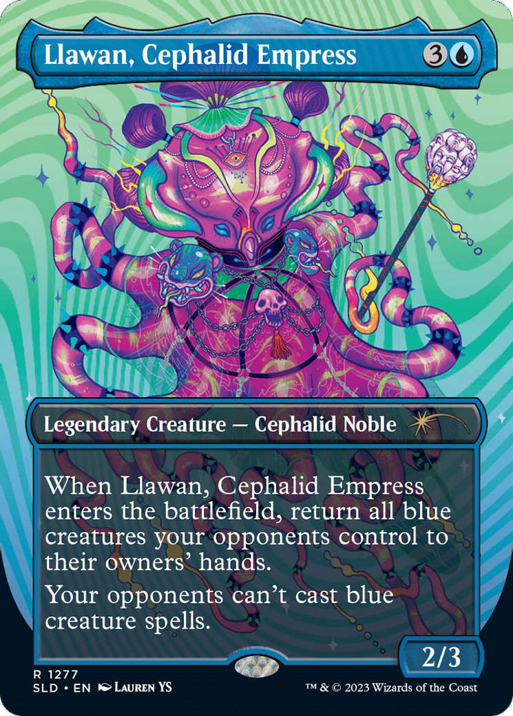 Llawan, Cephalid Empress (Borderless) [Secret Lair Drop Series] MTG Single Magic: The Gathering  | Multizone: Comics And Games