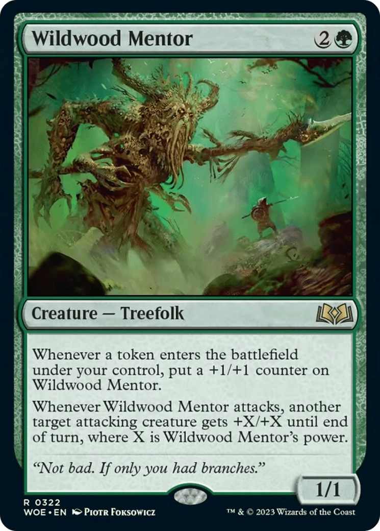Wildwood Mentor [Wilds of Eldraine] MTG Single Magic: The Gathering  | Multizone: Comics And Games