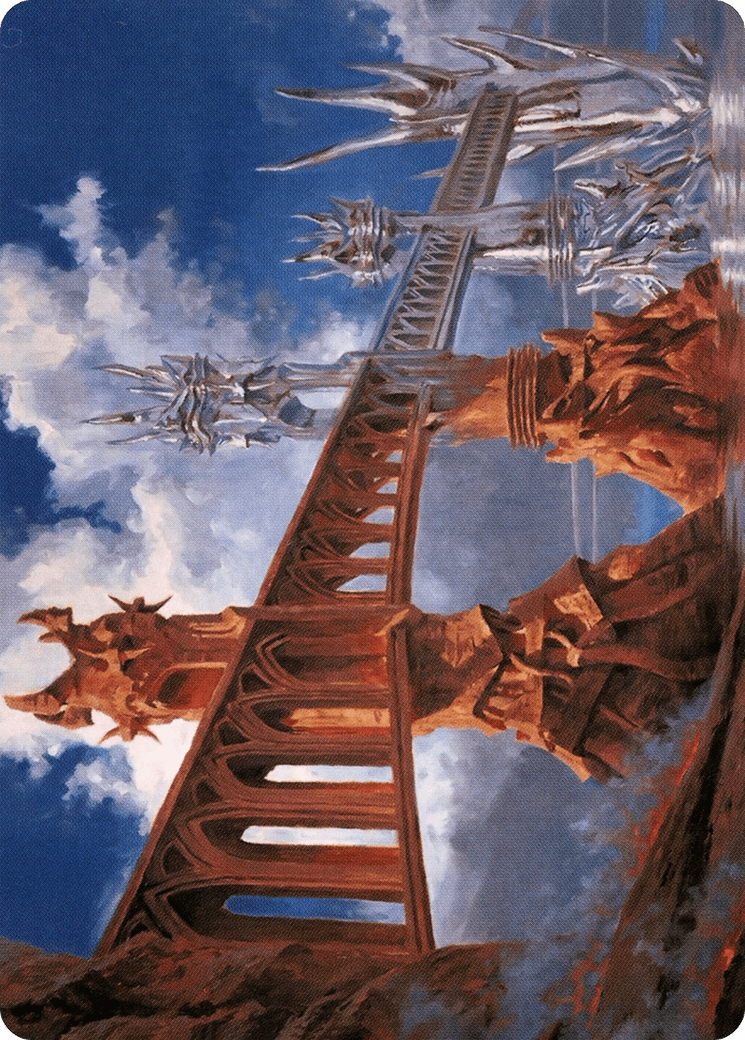 Silverbluff Bridge Art Card [Modern Horizons 2 Art Series] MTG Single Magic: The Gathering  | Multizone: Comics And Games
