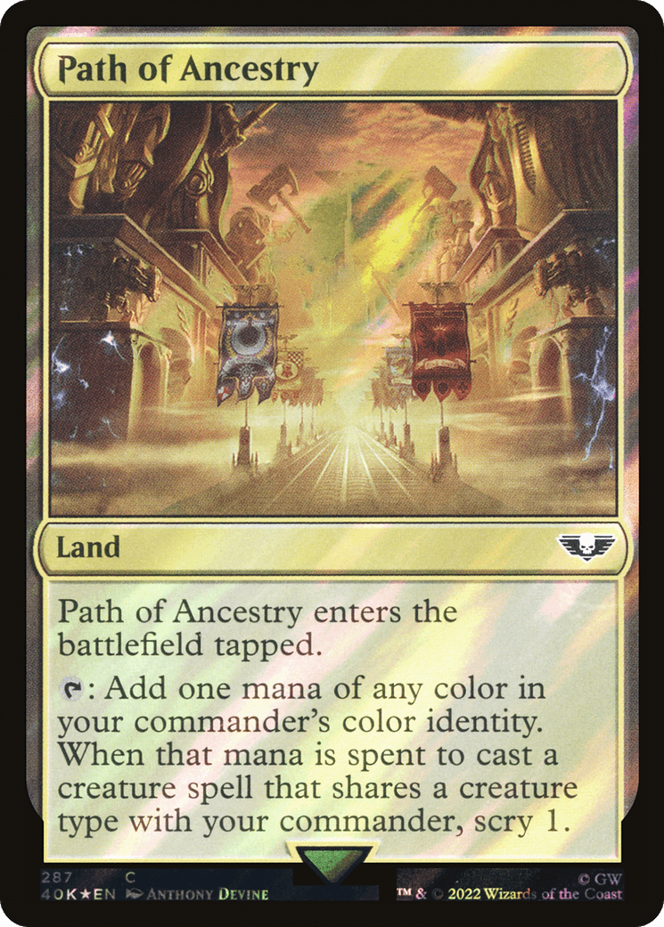 Path of Ancestry (Surge Foil) [Marvel Super Heroes Commander] MTG Single Magic: The Gathering  | Multizone: Comics And Games