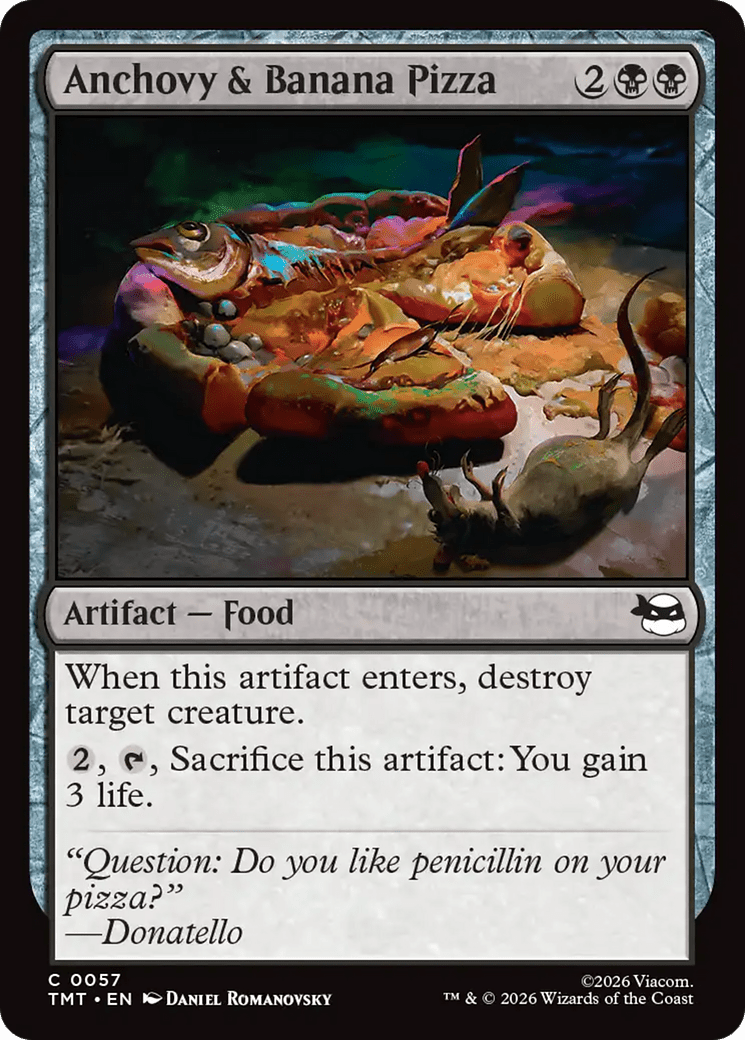 Anchovy & Banana Pizza [Teenage Mutant Ninja Turtles] MTG Single Magic: The Gathering  | Multizone: Comics And Games