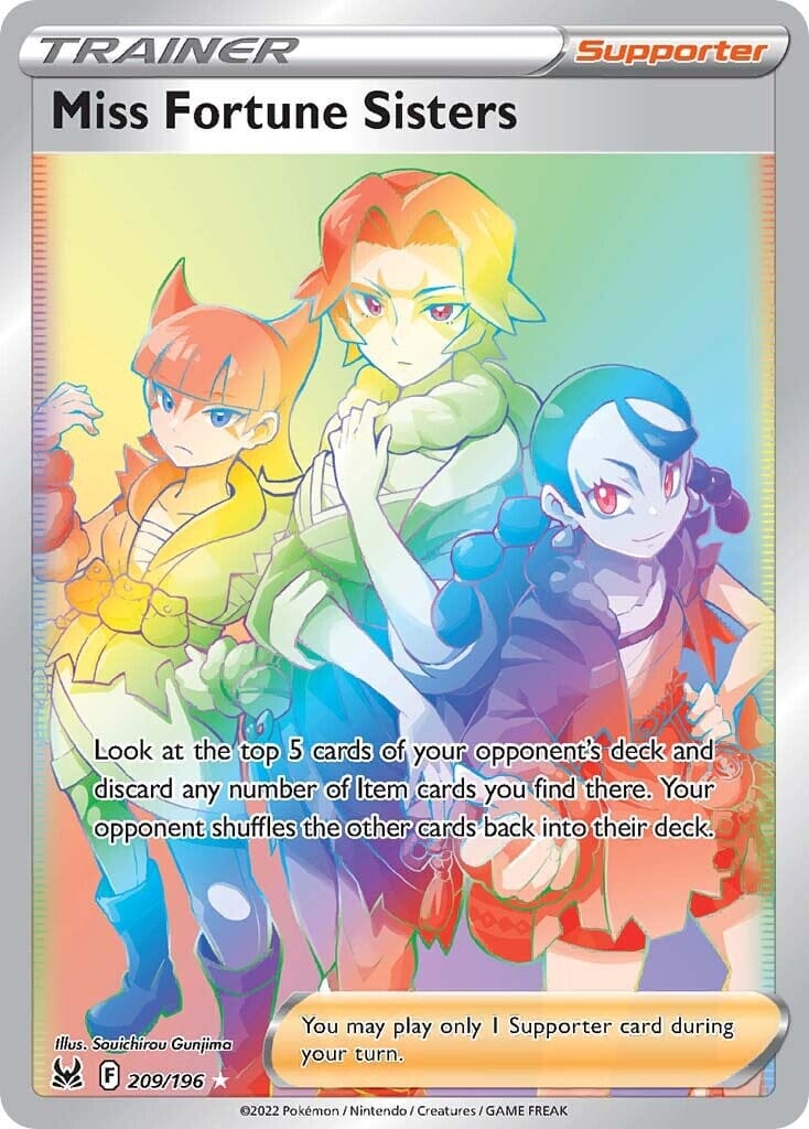 Miss Fortune Sisters (209/196) [Sword & Shield: Lost Origin] Pokemon Single Pokémon  | Multizone: Comics And Games