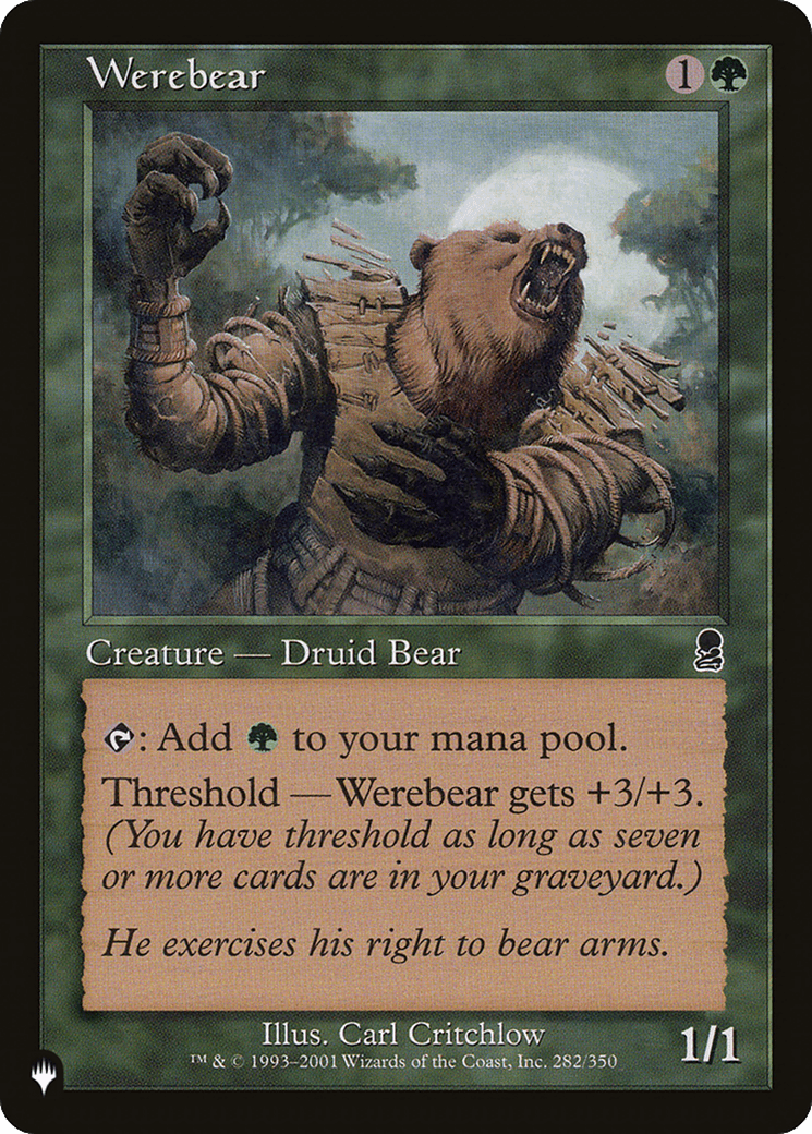 Werebear [The List] MTG Single Magic: The Gathering  | Multizone: Comics And Games