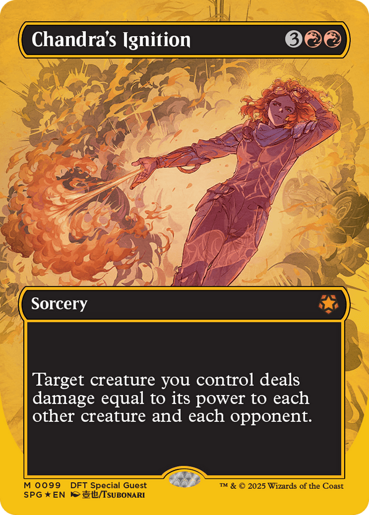 Chandra's Ignition (Borderless) (First-Place Foil) [Aetherdrift Special Guests] MTG Single Magic: The Gathering  | Multizone: Comics And Games