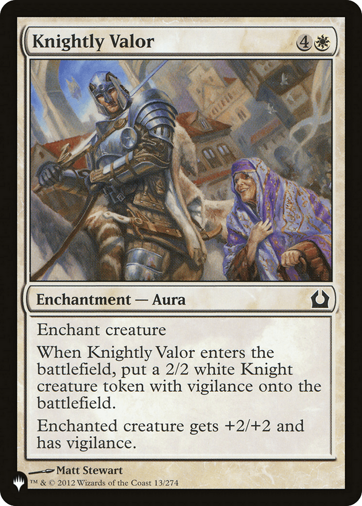 Knightly Valor [The List] MTG Single Magic: The Gathering  | Multizone: Comics And Games