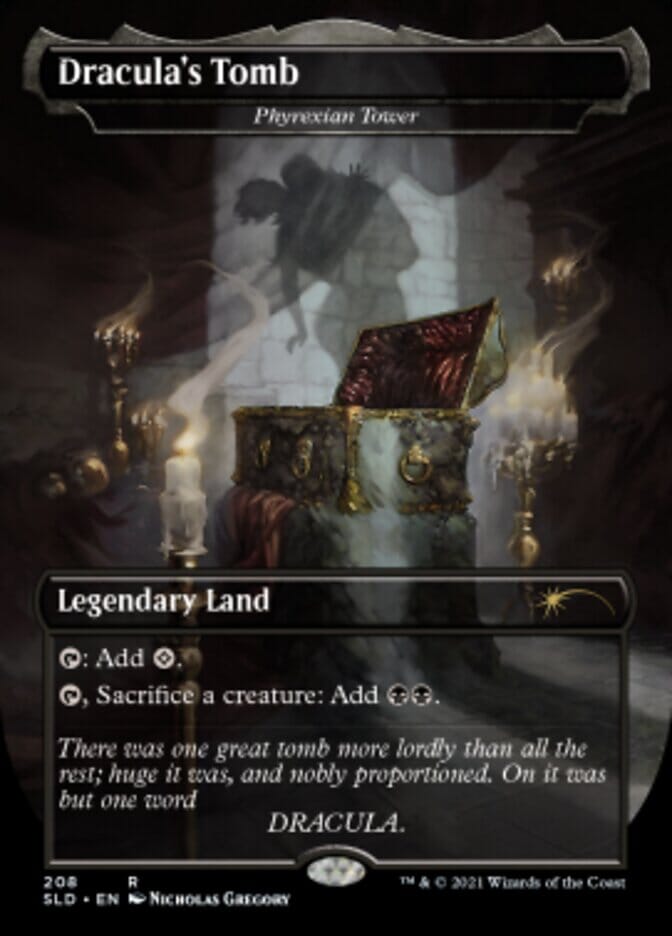 Phyrexian Tower - Dracula's Tomb [Secret Lair Drop Series] MTG Single Magic: The Gathering  | Multizone: Comics And Games