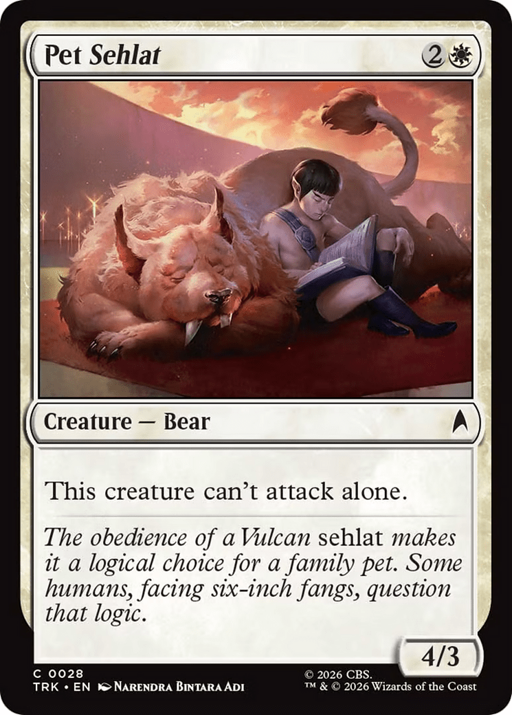 Pet Sehlat [Star Trek] MTG Single Magic: The Gathering  | Multizone: Comics And Games