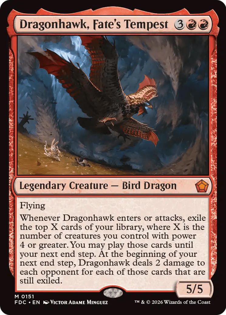 Dragonhawk, Fate's Tempest [Foundations Commander] MTG Single Magic: The Gathering  | Multizone: Comics And Games