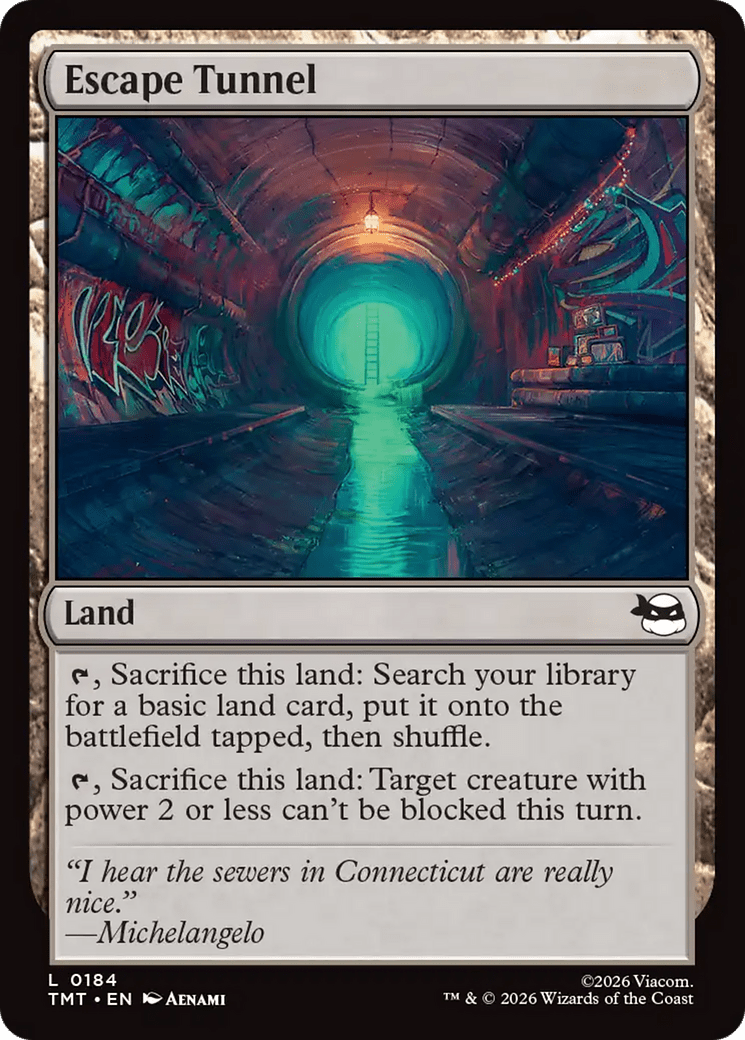 Escape Tunnel [Teenage Mutant Ninja Turtles] MTG Single Magic: The Gathering  | Multizone: Comics And Games
