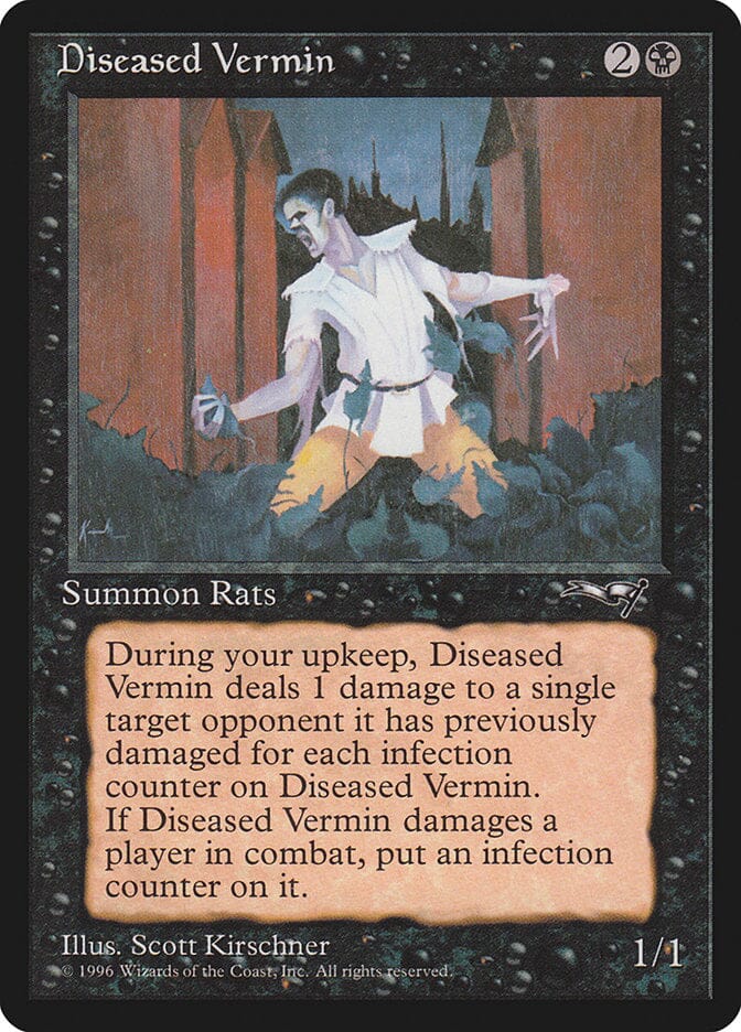 Diseased Vermin [Alliances] MTG Single Magic: The Gathering  | Multizone: Comics And Games