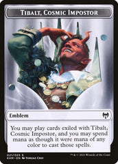 Treasure // Tibalt, Cosmic Impostor Emblem Double-Sided Token [Kaldheim Tokens] MTG Single Magic: The Gathering  | Multizone: Comics And Games