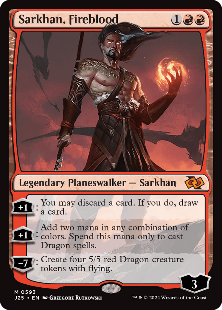 Sarkhan, Fireblood [Foundations Jumpstart] MTG Single Magic: The Gathering  | Multizone: Comics And Games