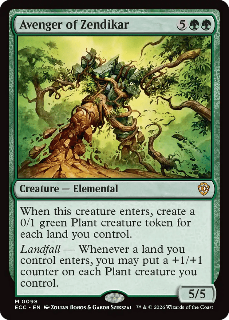 Avenger of Zendikar [Lorwyn Eclipsed Commander] MTG Single Magic: The Gathering  | Multizone: Comics And Games