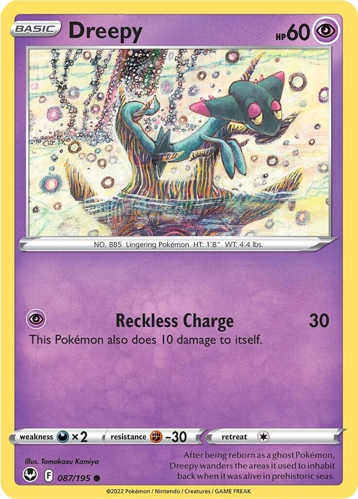 Dreepy (087/195) [Sword & Shield: Silver Tempest] Pokemon Single Pokémon  | Multizone: Comics And Games