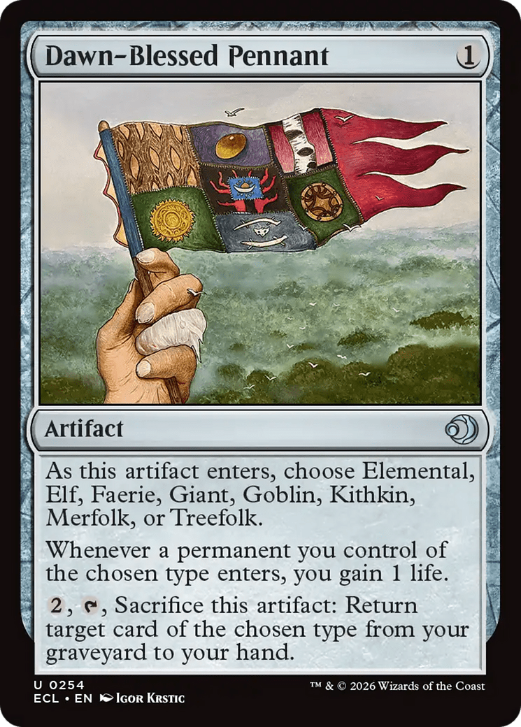 Dawn-Blessed Pennant [Lorwyn Eclipsed] MTG Single Magic: The Gathering  | Multizone: Comics And Games