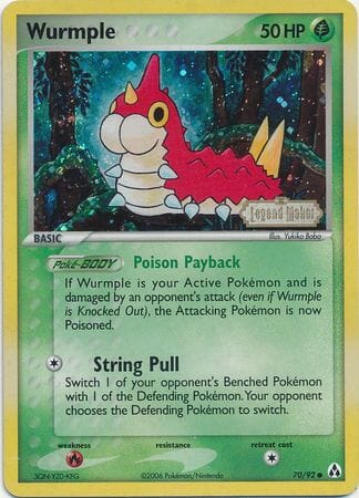 Wurmple (70/92) (Stamped) [EX: Legend Maker] Pokemon Single Pokémon  | Multizone: Comics And Games