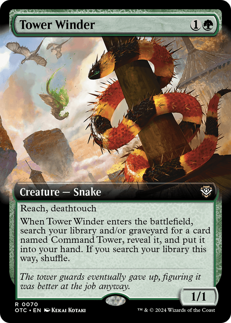 Tower Winder (Extended Art) [Outlaws of Thunder Junction Commander] MTG Single Magic: The Gathering  | Multizone: Comics And Games