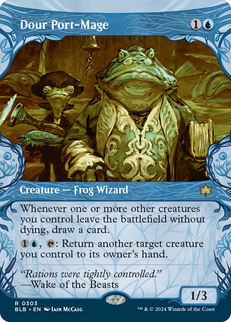 Dour Port-Mage (Showcase) [Bloomburrow] MTG Single Magic: The Gathering  | Multizone: Comics And Games