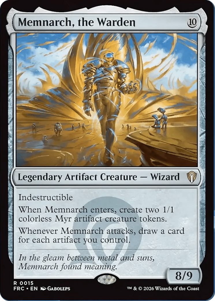 Memnarch, the Warden [Reality Fracture Commander] MTG Single Magic: The Gathering  | Multizone: Comics And Games