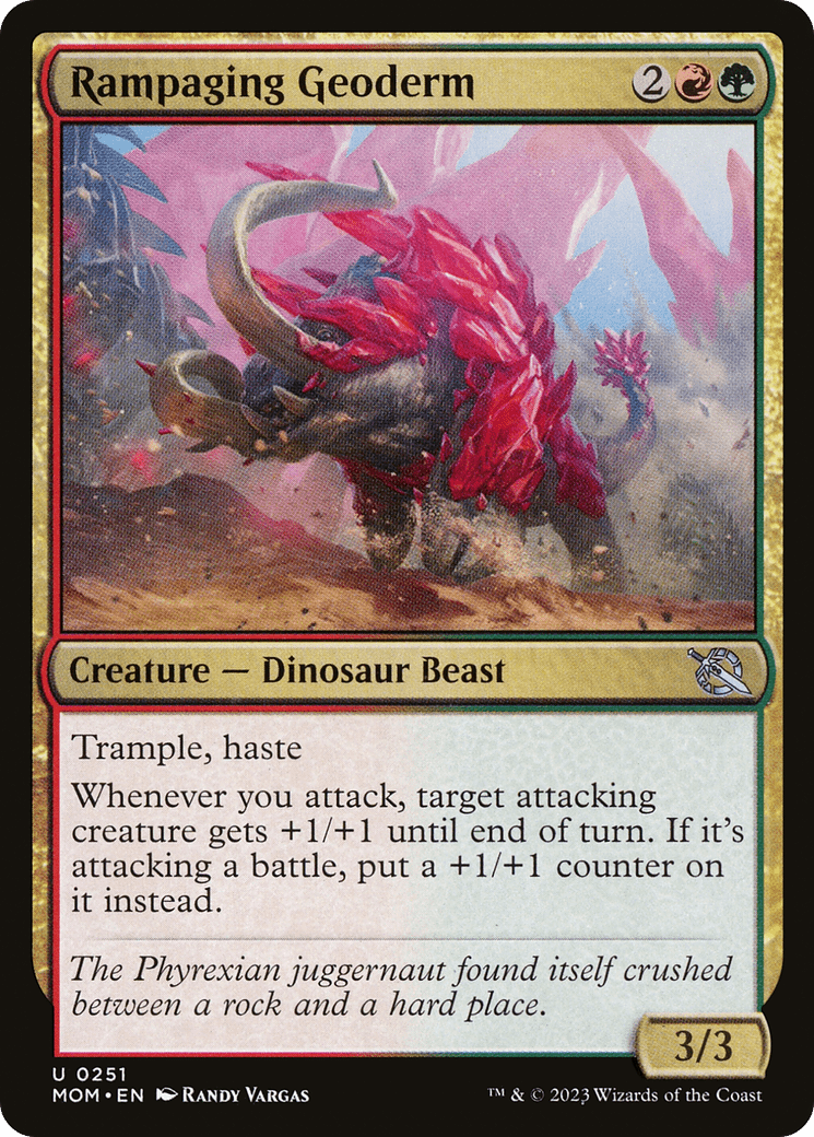 Rampaging Geoderm [March of the Machine] MTG Single Magic: The Gathering  | Multizone: Comics And Games