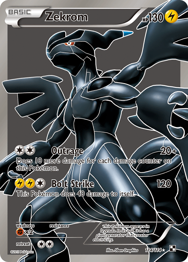 Zekrom (114/114) [Black & White: Base Set] Pokemon Single Pokémon  | Multizone: Comics And Games