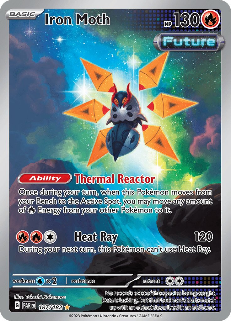 Iron Moth (187/182) [Scarlet & Violet: Paradox Rift] Pokemon Single Pokémon  | Multizone: Comics And Games