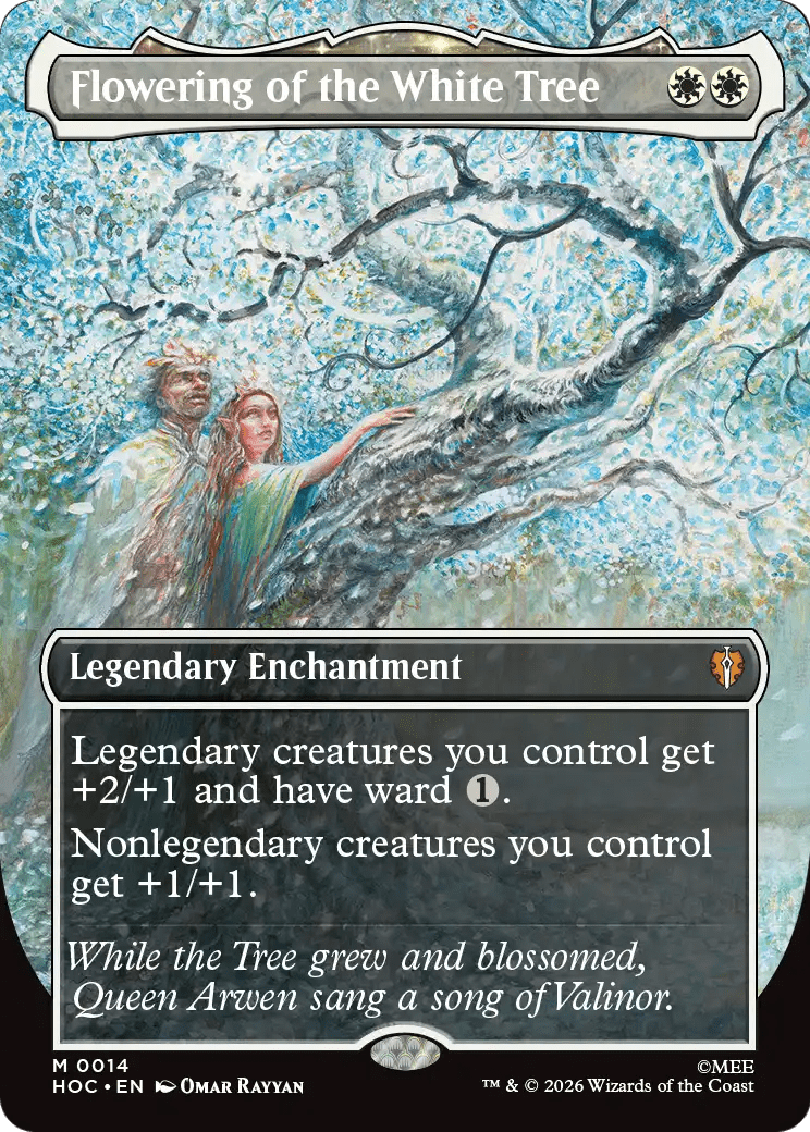 Flowering of the White Tree (Borderless) [The Hobbit: Eternal-Legal] MTG Single Magic: The Gathering  | Multizone: Comics And Games