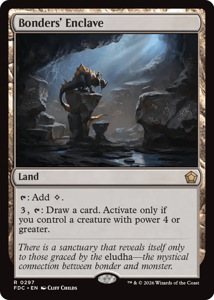 Bonders' Enclave [Foundations Commander] MTG Single Magic: The Gathering  | Multizone: Comics And Games