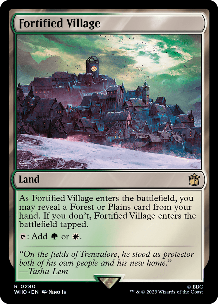 Fortified Village [Doctor Who] MTG Single Magic: The Gathering  | Multizone: Comics And Games